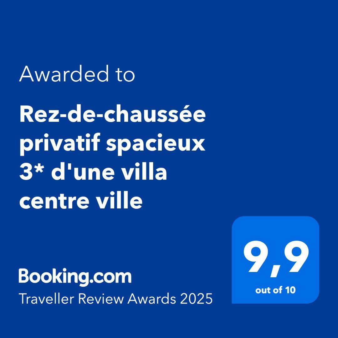 Rez-de-chaussée privatif spacieux 3* d'une villa centre ville Hyères Exterior foto